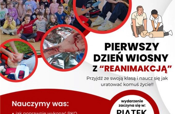 {Pierwszy Dzień Wiosny z ReanimAkcją! Przyjdź i przekonaj się jak ważna jest Twoja pomoc!}